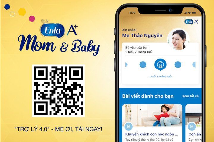 Ứng dụng miễn phí với cẩm nang Mẹ Bầu & công cụ theo dõi sự phát triển của Bé qua từng giai đoạn.